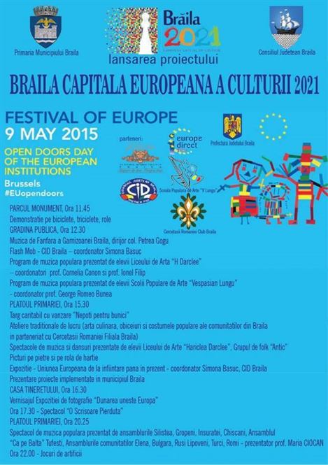 lansarea Proiectului „Brăila – Capitală Europeană a Culturii – 2021″