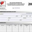 Depunerea formularului 205