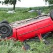 Accident spectaculos pe dig