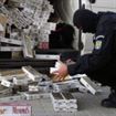 Tigari de contrabanda confiscate de jandarmi