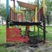 Parculetul de langa jandarmerie devastat