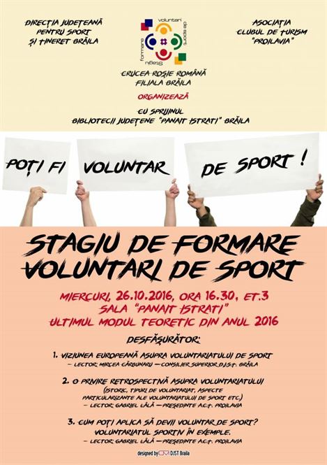 Stagiul de formare voluntari de sport la Biblioteca Judeteana