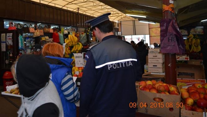 Amenzi de 6835 de lei in urma controalelor politistilor in pietele brailene