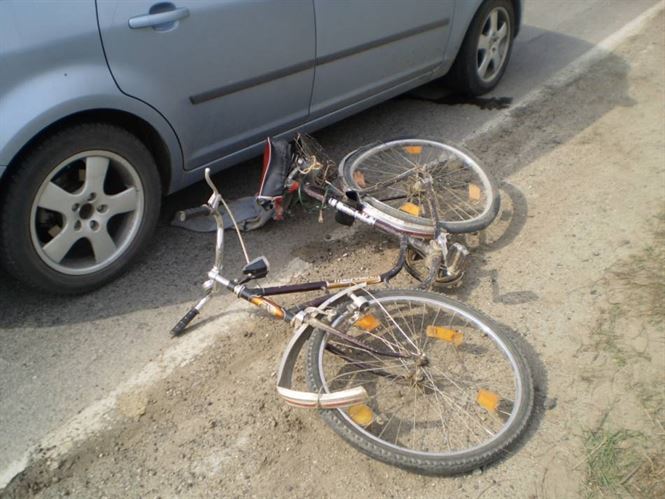 Biciclist accidentat in comuna Chiscani