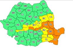 Cod portocaliu prelungit in judetul Braila