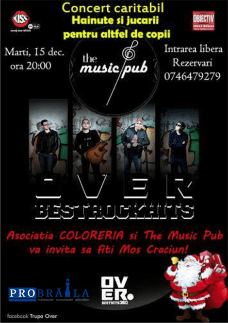 Concert caritabil organizat de Asociatia Coloreria