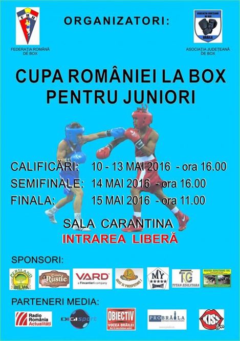 Cupa Romaniei la box pentru Juniori