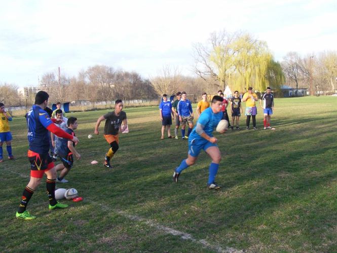 Rugby-stii de la RC Braila au avut parte de o vizita surpriza