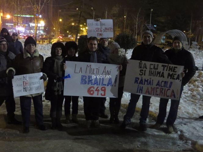Doar vreo 20 de braileni au venit la protestele anti-gratiere