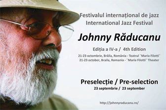 Pana pe 23 septembrie se fac inscrierile pentru Festivalul internaţional de jazz ”Johnny Răducanu”