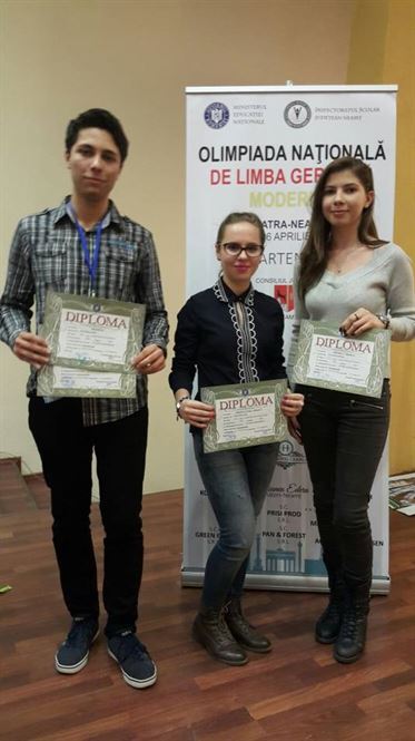 Trei elevi braileni premiati la Olimpiada Nationala de limba germana