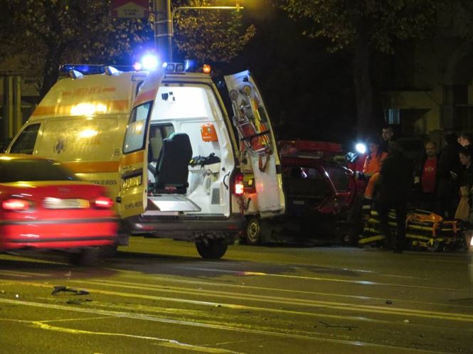 Accident la intersectia Grivitei cu Scolilor