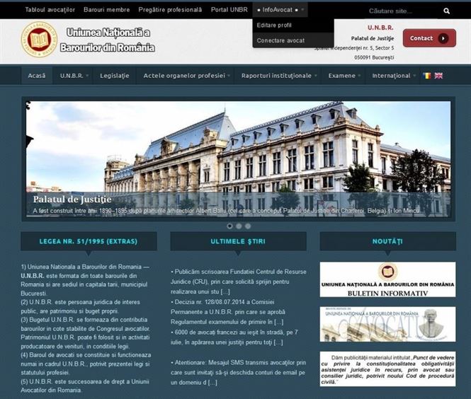 O aplicatie cu date ale avocatilor este disponibila pe site-ul UNBR