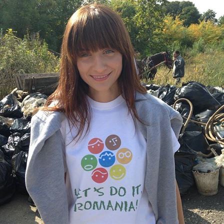 O braileanca a mobilizat 200.000 de voluntari sa curete Romania intr-o singura zi