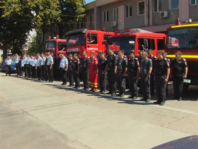 Moment de reculegere la ISU Braila in memoria pompierului din Constanta mort la datorie