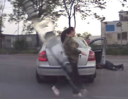 O taximetrista din Braila a accidentat un biciclist
