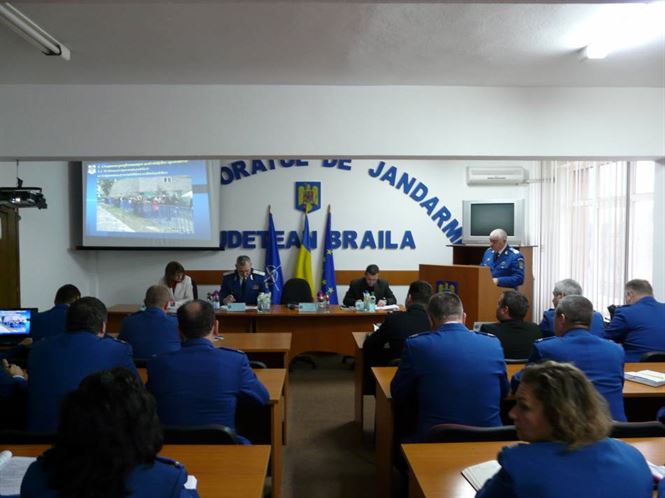 Jandarmii braileni si-au prezentat activitatea