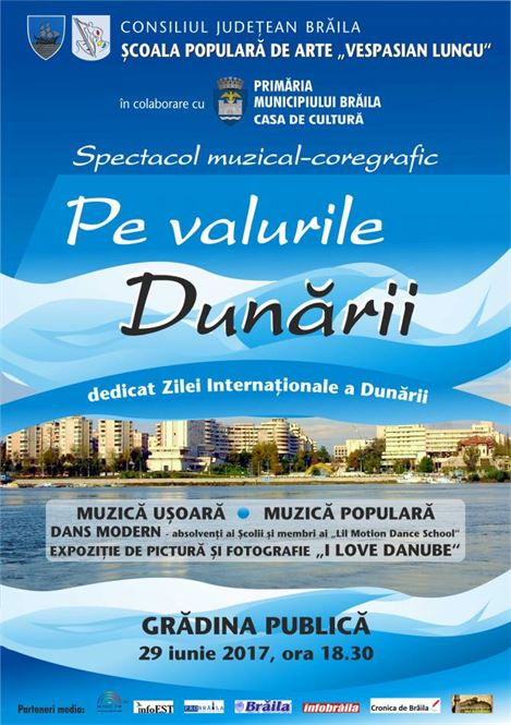 Spectacol ”Pe valurile Dunarii” sustinut de Scoala Populara de Arte „Vepasian Lungu”