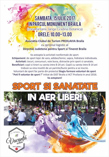 Sport si sanatate in aer liber