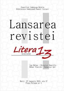 Se lanseaza o noua revista literara la Braila