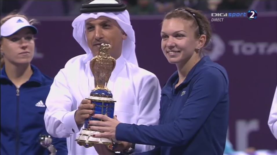 Simona Halep - noua campioana de la Doha