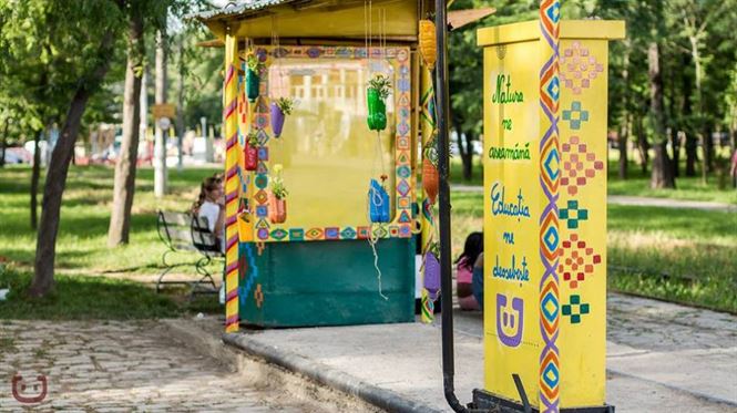 Doua tramvaie decorate de Asociatia Coloreria vor fi expuse pe strada Mihai Eminescu