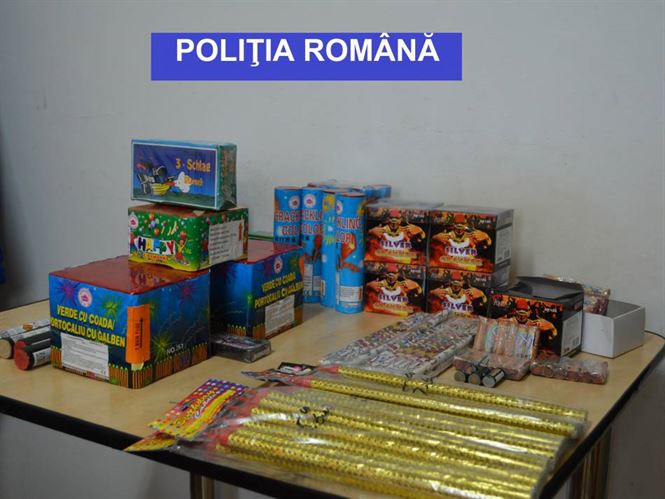 Articole pirotehnice confiscate de politistii braileni