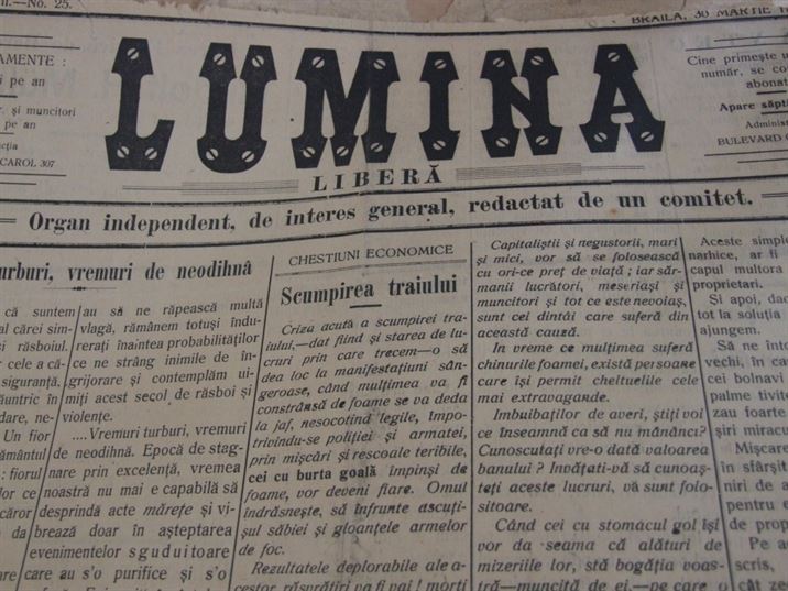 Lumina liberă, 30 martie, 1915 Lumina liberă, 30 martie, 1915
