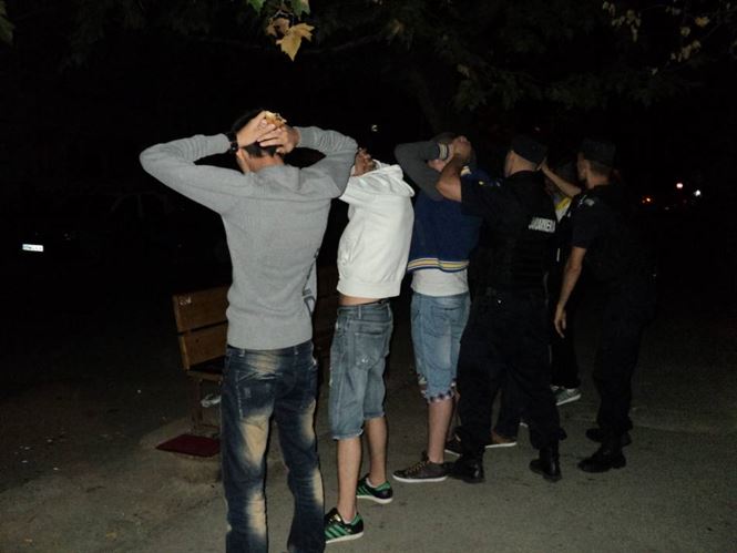 Tulburarea linistii publice intr-un parc de joaca pentru copii