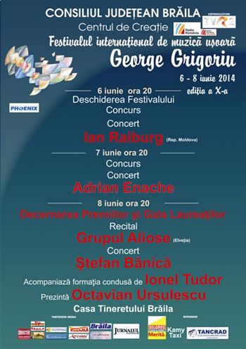 Incepe Festivalul International de Muzica Usoara “George Grigoriu”